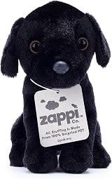Zappi Co Palm Pups Black Labrador Plush Toy 15cm 100% Recycled view 2