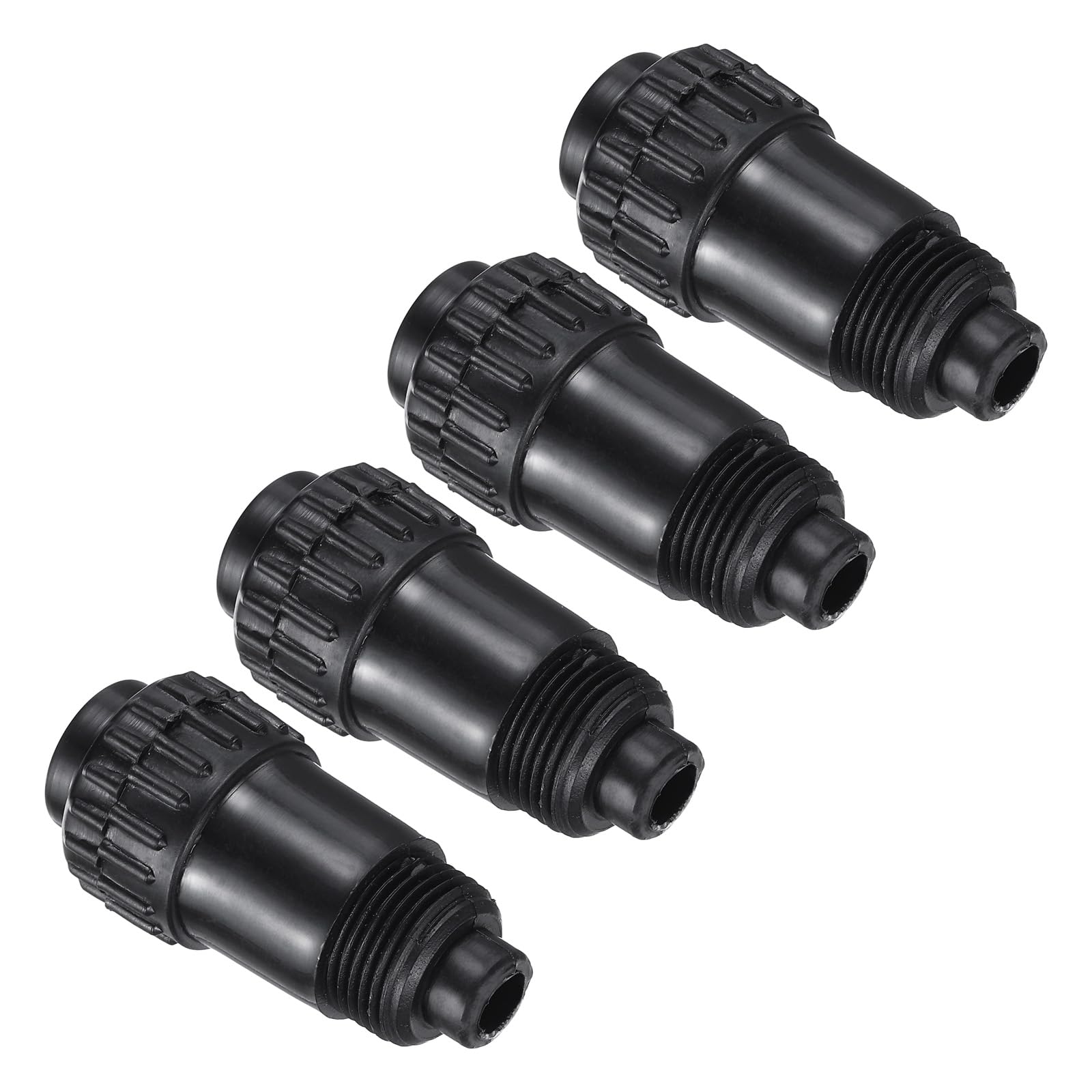 PATIKIL Air Compressor Oil Cap Plug, 4 Pcs 20mm Replacement Oil Fill Breather Vent Cap for Common Air Compressor, Black