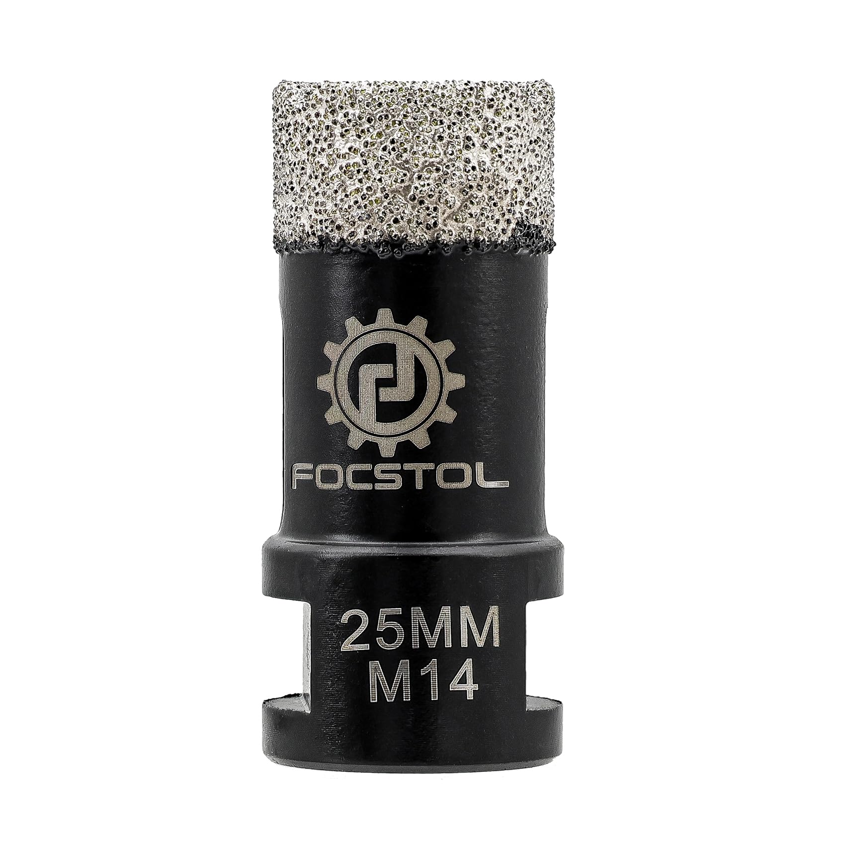 FOCSTOL Diamond Core Drill Bit - 25mm Diamond Hole Saw for Porcelain Ceramic Tile Marble Granite Quartz M14 Thread — image 1