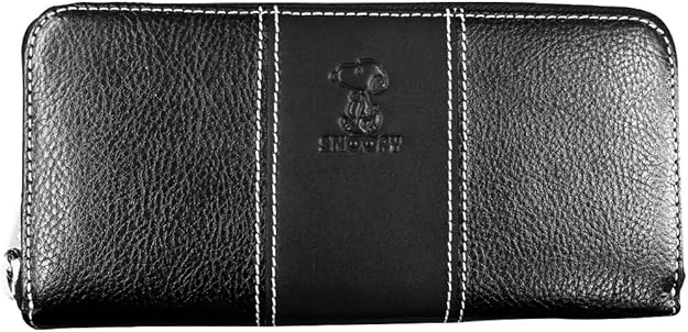 Amazon スヌーピー Snoopy ニューブラック ラウンド束入れ 長財布 スヌーピー 財布