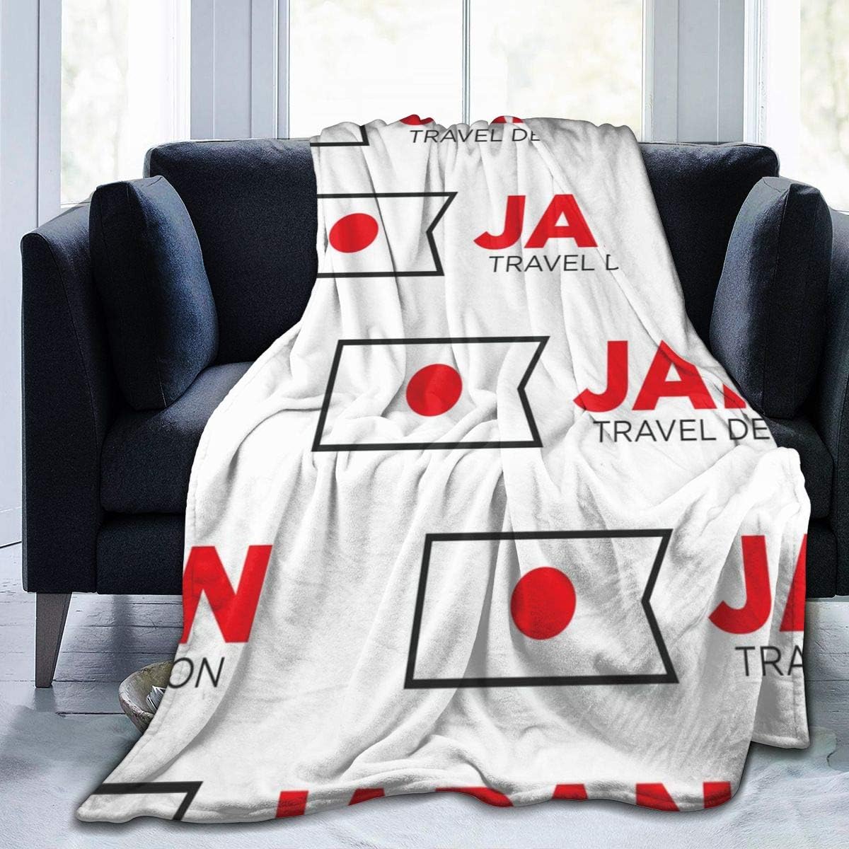 Amazon.com: CaMoloMaC Fleece Blanket Japan Japanese National Flag