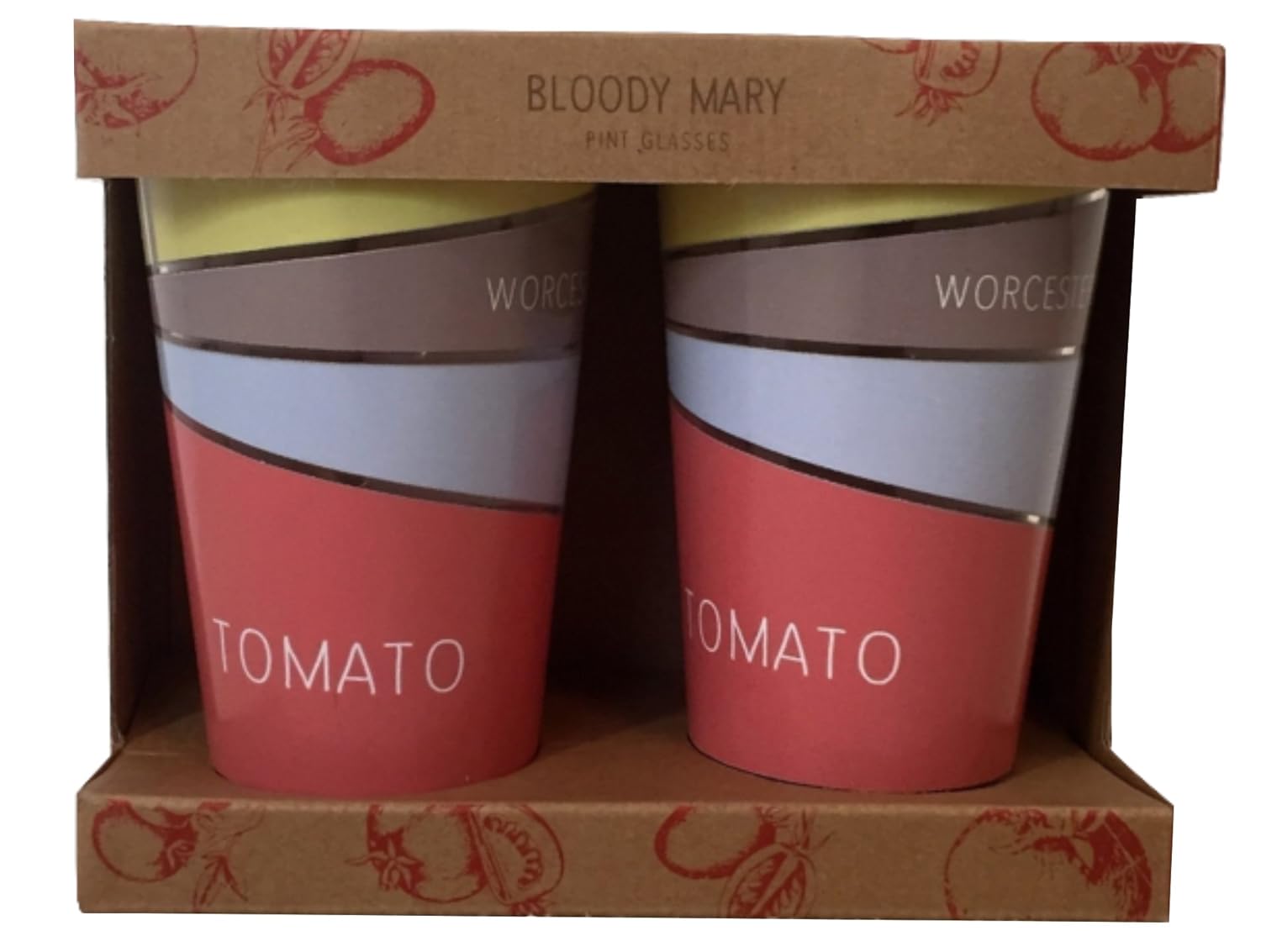 Bloody Mary Pint Glasses Set of 2 Glasses Amazon.co.uk Kitchen & Home