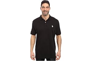 U.S. Polo Assn. Men's Solid Short Sleeve Interlock Polo Shirt, Golf Shirts for Men, Business Casual Polos