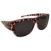 Ideal Eyewear Polarized Fit Over Sunglasses in Stylish Tortoise Colors - Wear Over Prescription Glasses