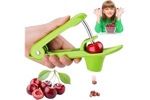 EDDHOMES Cherry Pitter Olive Pitter Tool, Cherry Pitter Remover, Fruit Pit Core Remover with Space-Saving Lock Design for Make Fresh Cherry Dishes, Cherry Pie and Jam and Cocktail Cherries