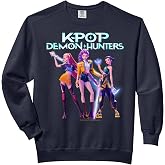KPop Demon Hunters Huntrix Heroic Poses Group Shot Comfort Colors Adult Sweatshirt