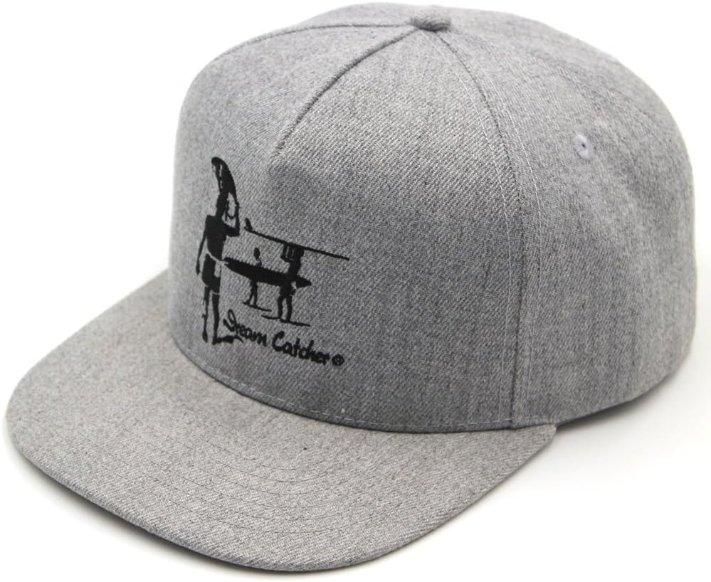 Endless Summer Sunset 5 Panel Flat Bill Wool Blend Snap Back Cap Heather Grey