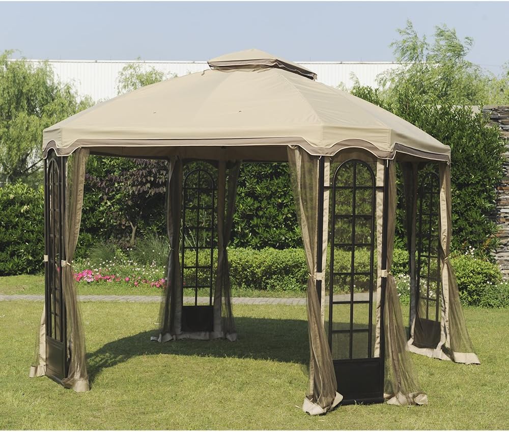 Sunjoy 110109205 12' x 10' Terrace Gazebo Mosquito Netting Replacement