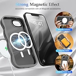 Pepmune for Phone 16e Case, Curly Wavy Frame Hard