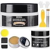 White Leather Recoloring Balm, With Leather Filler and beeswax, Leather Repair Kit for Furniture & car interior, Leather Color Restorer, Leather conditioner for Couches, furniture salve for leather