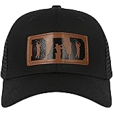 InnoBeta Golf Hats, Funny Gifts for Golfer Dad, Golf Lover Men, Golf Player, Black Trucker Leather Patch Hat, Golf Hat Gifts Accessory for Birthday, Christmas