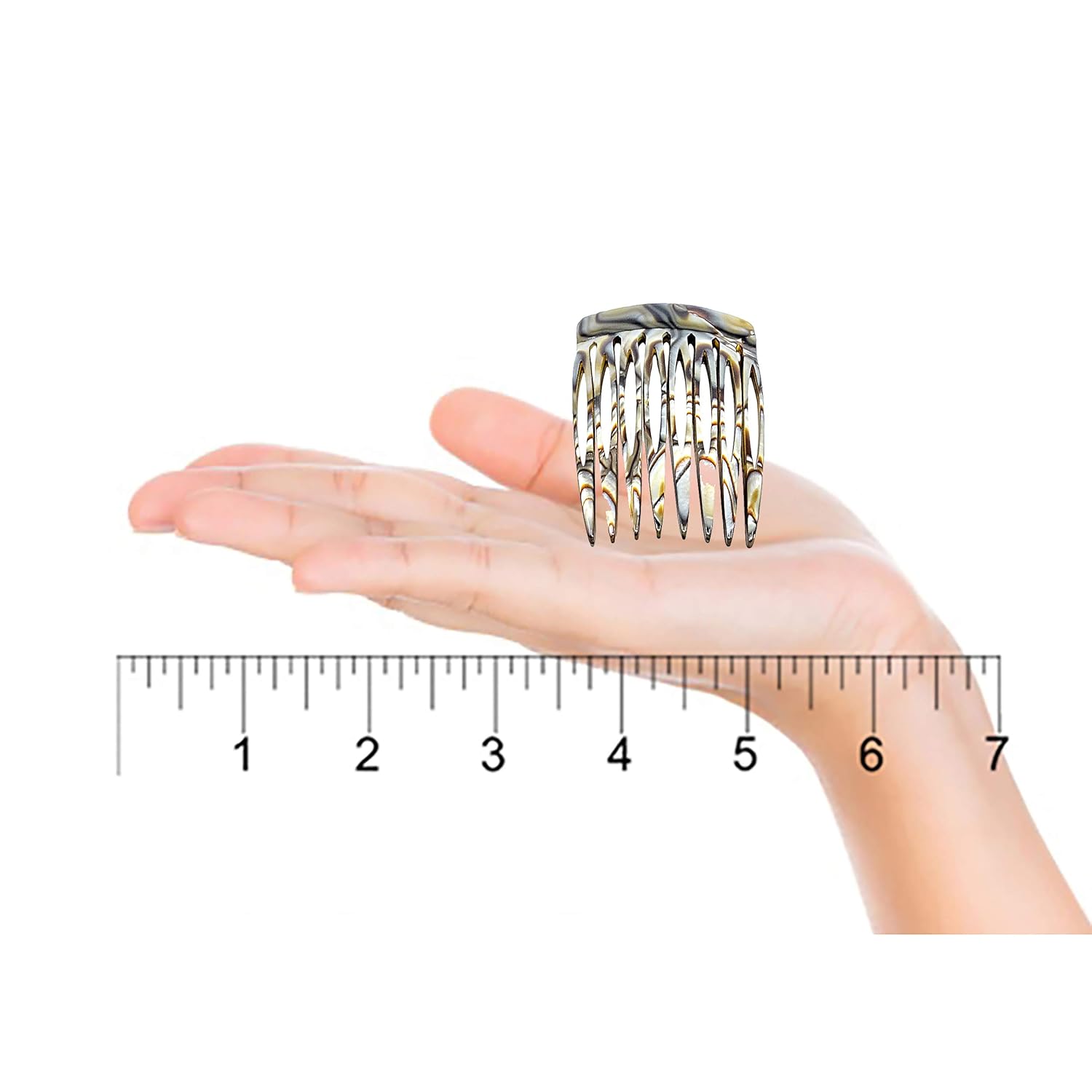Camila Paris CP2332/2 French Hair Side Comb 2 Pack Handmade Small Onix, Flexible Durable Cellulose Hair Combs, Strong Hold Hair Clips for Women, No Slip Styling Girls Hair Accessories, Made in France : Beauty