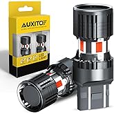AUXITO CANBUS 7440 7443 LED Bulbs Red with Built-in Resistor 7441 7444 W21W Anti Hyper Flash Error Free Brake Lights, Tail Lights, Stop Lights, Turn Signal Lights, Pack of 2