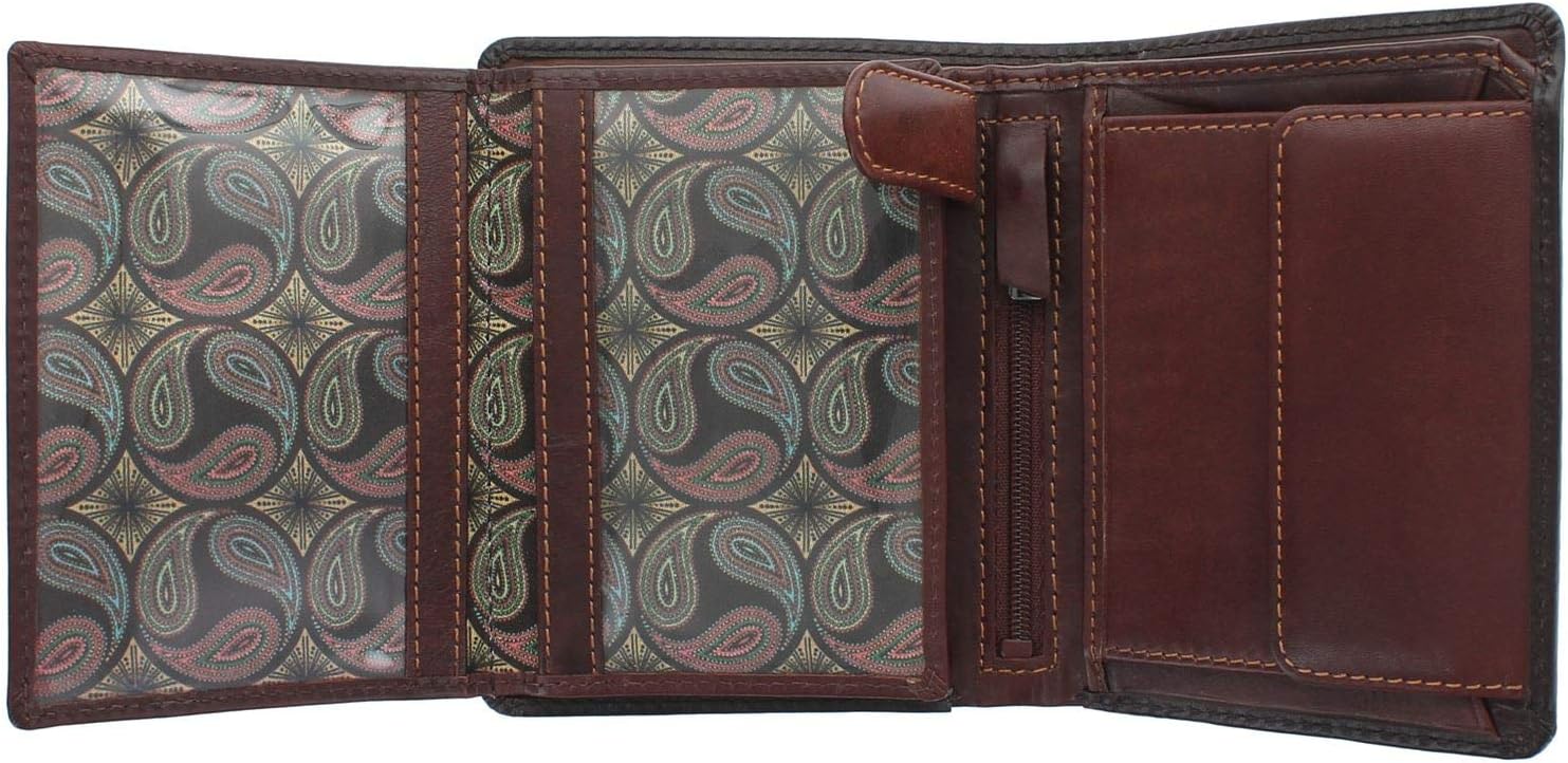 VISCONTI Atelier Collection Hector Leather Wallet RFID AT62 Burnish Tan - Image 5