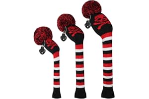 Scott Edward Golf Headcovers for Woods Set of 3 Fits Well Driver(460cc) Fairway Wood and Hybrid(UT) The Perfect Change for Golf Bag