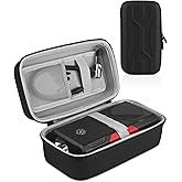 stukcaze Tire Inflator Case for Airmoto/Skight/LOLSSA/Teffim/Hafuloky/Frarome/ILTIDE, Portable Carrying Air Compressor Case Compatible 120/150 / 180 PSI, Car Air Pump Storage Holder Box (black)