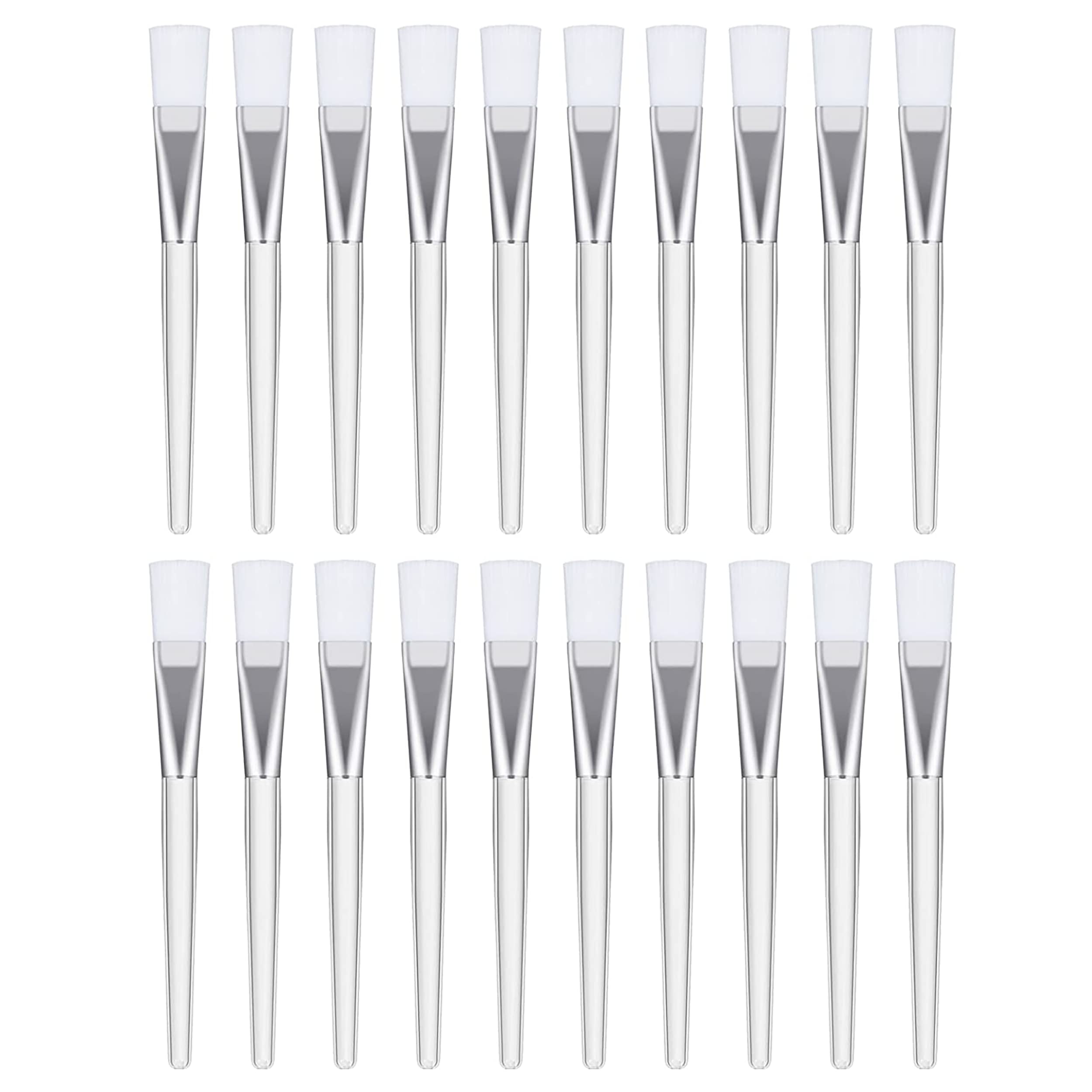 Makeup Brushes Face Mask Applicator Facial Mask Brush Multifunction Cleaning Brush Cosmetic Tools for Facial Mask Body Lotion or Mixed Mask (20Pcs)