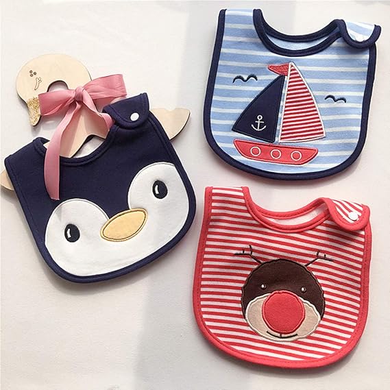 Amazon Co Jp フォーマル よだれかけ スタイ ビブ 3枚 セット かわいい おしゃれ よだれ掛け 新生児 男の子 赤ちゃん ベビー グッズ プレゼント 服 ファッション小物