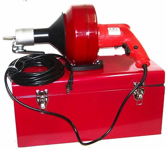 Portable Electric Snake Drain Plumbing Cleaner Auger Unclog