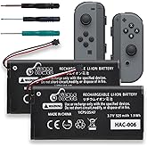 Joy Con Battery Replacement, Pickle Power 2 Pack HAC-006 Battery for Nintendo Switch HAC-015 HAC-016 Left & Right Joy-Con Con