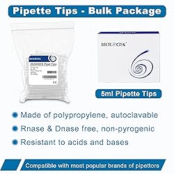 CryoKing 5ml Pipette Tips, 100Pcs Universal 5ml