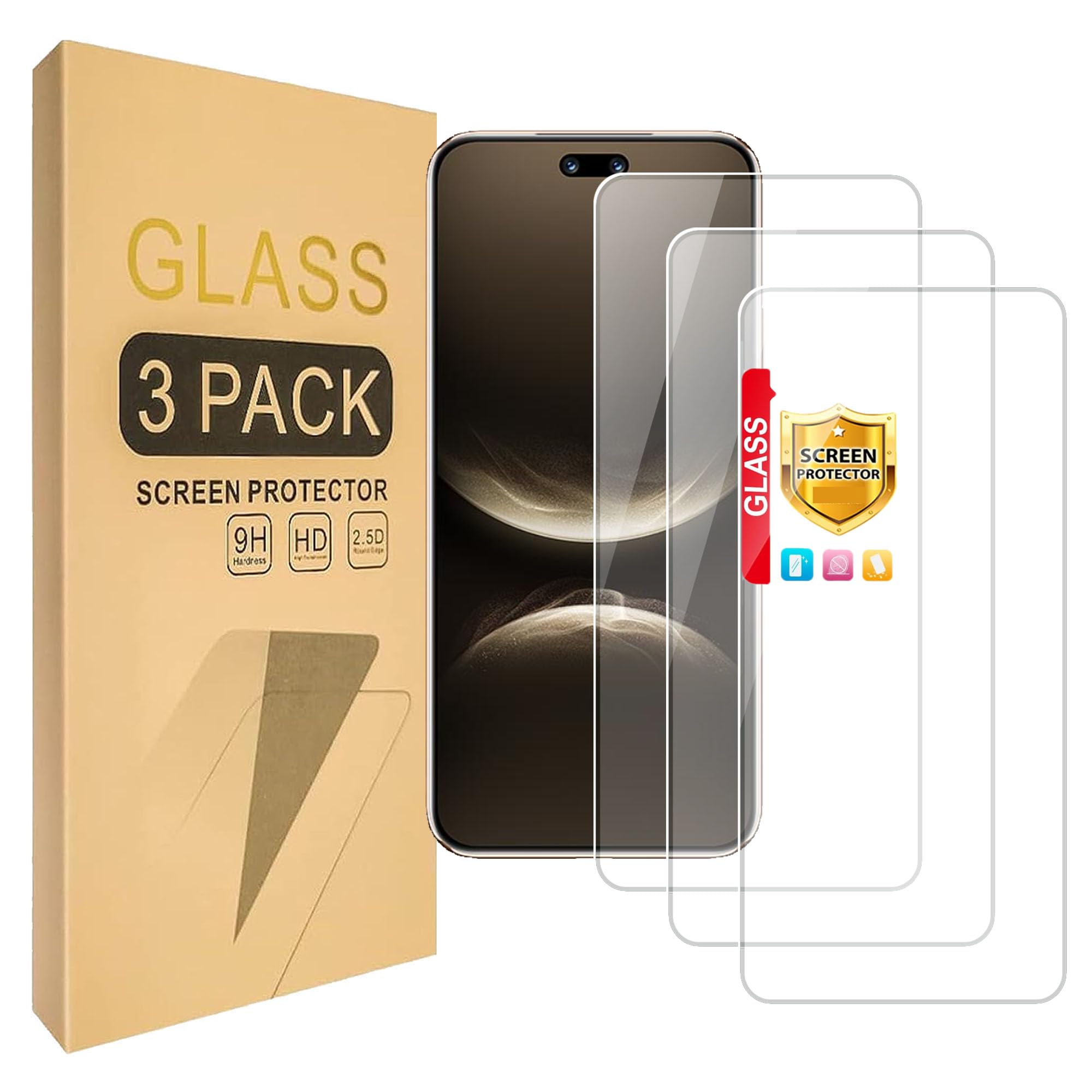 Lucyliy (3 Pack) Compatible with Huawei Nova 14