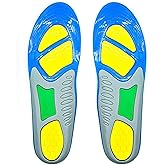 Goofort Gel Insoles Men Women 3D-Xpain-Max Pain Relief Anti-Fatigue Insoles Memory Foam Insoles Shock Absorption Comfort Sports Inner Soles Cushion Shoe Replacement Inserts Heavy-Duty-Enhanced Insole