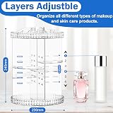 Mokani 360 Degree Rotating Makeup Organiser 6 Adjustable Layers Large Capacity view 5