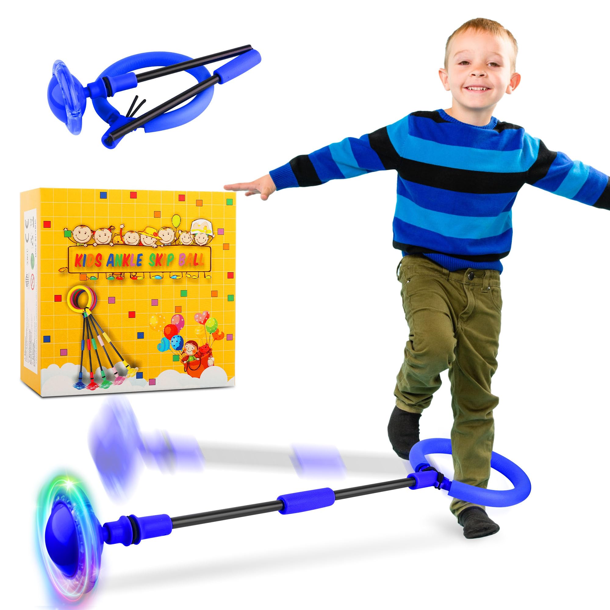 Kids Ankle Skip Ball Toy Ankle Skip Ball For Kids, Foldable