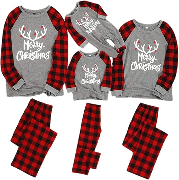 baby and parent matching christmas pajamas