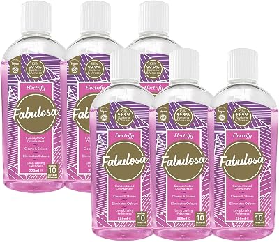 Fabulosa 4 in 1 Multi-Purpose Disinfectant 220ml Electrify 6 Pack UK Made