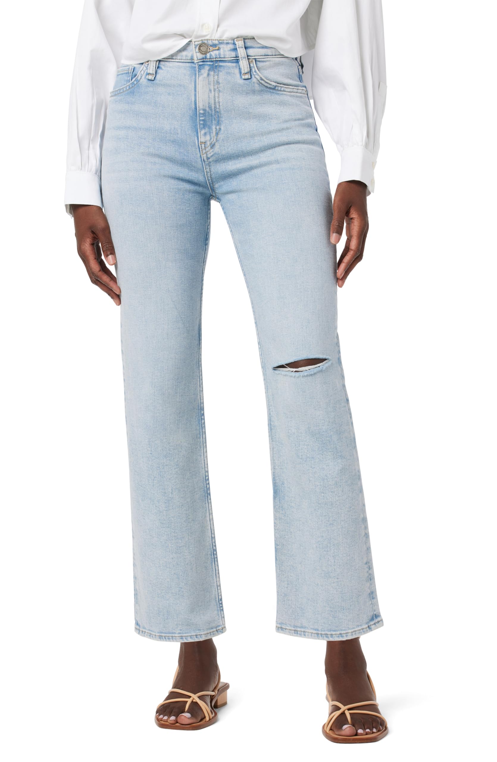 HUDSON Women’s Remi High-Rise Straight Ankle, Star Dust