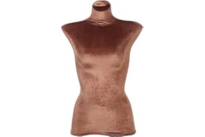 Gatuida Velvet Mannequin Cover for Female Torso Dress Form Soft Stretchable Fabric Sleeve Replacement for Clothing Store Display
