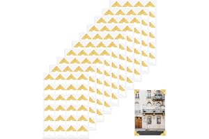 ZEYIYER 240 Pcs Gold Photo Corners Self Adhesive Photo Mounting Corner Sticker for Scrapbooking, Picture Corners for DIY Scrapbook, Photo Album, Journal, 10 Sheets