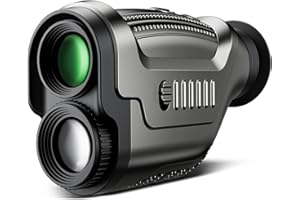 WARMTUYO Golf Range Finder, Golf Rangefinder with Slope, 1200Yards Laser Rrange Finder for Golfing, 7X Magnification with Flag Locking Vibration, Rechargeable Range Finders with Magnet Stripe