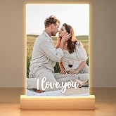Personalized Picture Frame, Personalized Anniversary Couple Gifts for Women | Custom Picture Frames, Personalized Photo Frame, Customized Birthday Gifts for Women Men Her Him Girlfriend Boyfriend Wife