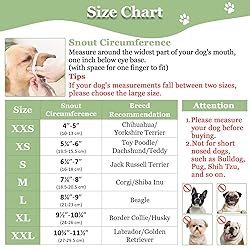 Mayerzon Dog Muzzle, Soft Mesh Muzzle for Small