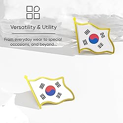 South Korea Flag Lapel Pin - Enamel Metal National