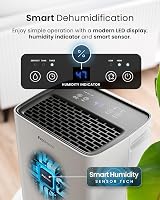 Pro Breeze 6L Dehumidifier with 2L Tank, Humidity Sensor, Timer, Portable view 8