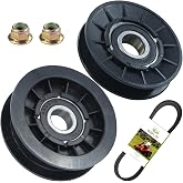 BOSFLAG GX20286 and GX20287 Idler Pulleys with GX20006 John Deere Belt | Replaces AUC20392 AUC20393 UC30568 for John Deere D110 D125 D130 D140 D155 D160 D170 L110 L111 L120 L130 LA115 LA130 LA145