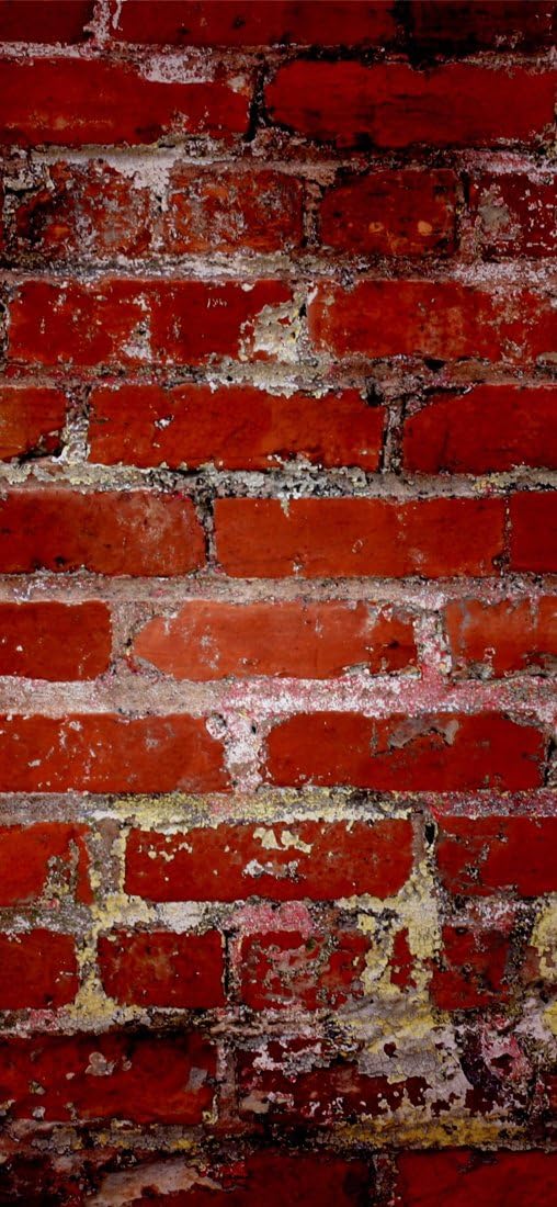 PeelitStickit Brick Texture in Red Style, Wallpaper Design, Wall Mural ID-037, vinyl, Multi-colour