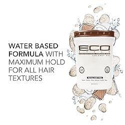 Eco Style Coconut Oil Styling Gel - Adds Luster and