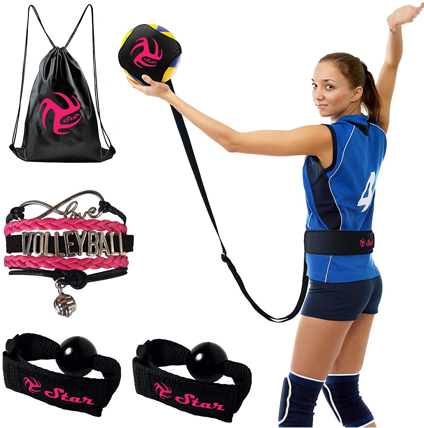 Buy Volleyball Training Equipment Aid Practice Your Serving, Setting