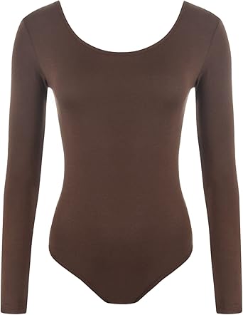 long sleeve scoop neck bodysuit