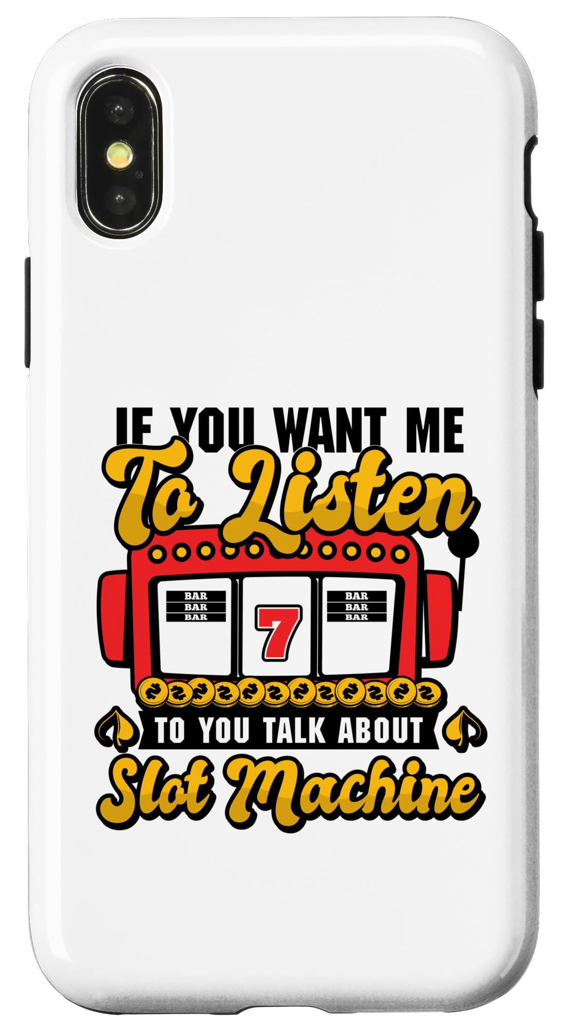 Mens Casino Costume - Talk about Slot Machine Case for iPhone X/XS