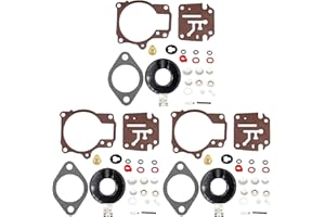 YOUSEMOT 3Pack Carburetor Carb Rebuild Repair Kits for Johnson Evinrude 396701 18 20 25 28 30 35 40 45 48 50 55 60 65 70 75 HP