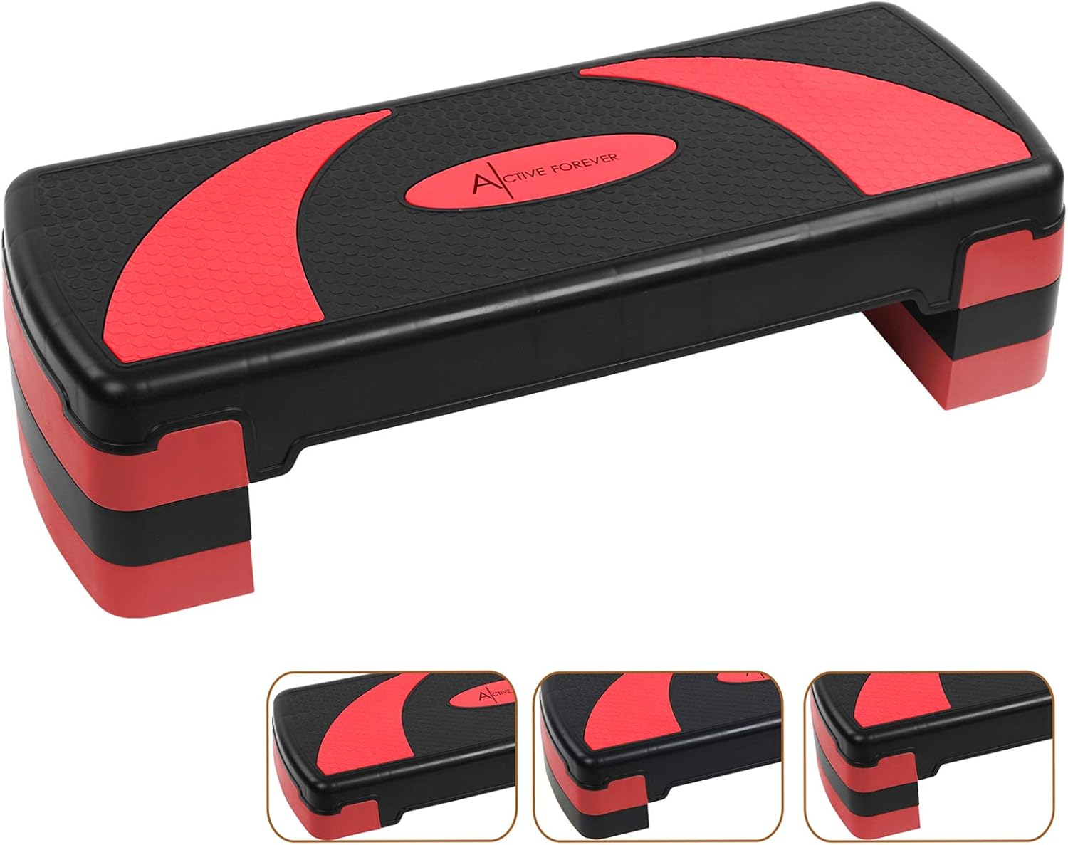 ACTIVE FOREVER Aerobic Step Board, Adjustable height is 10cm or 15cm or
