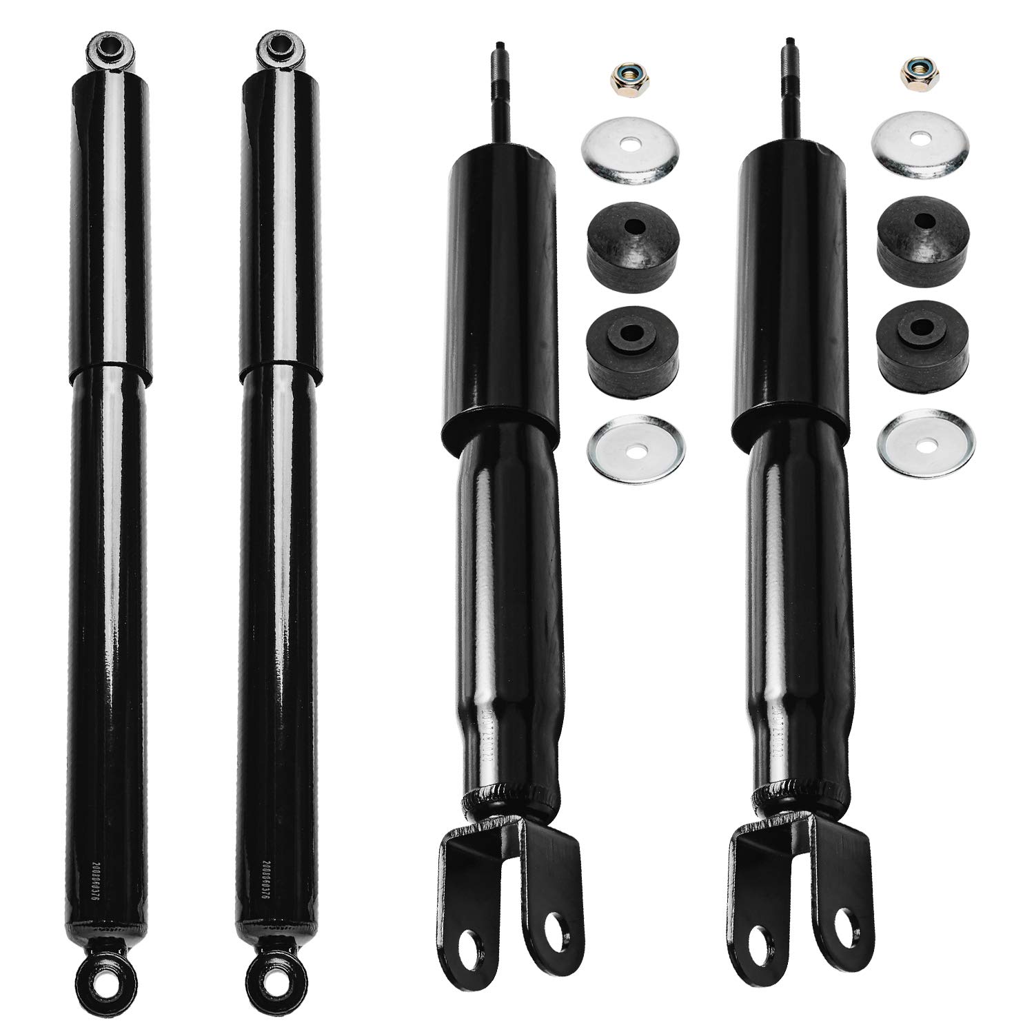 Photo 1 of *** SIMILAR IMAGE UNKNOWN SIZE OR MODEL ONLY 2 pack**Detroit Axle - 4pc Shock Absorbers for 4WD Chevy Silverado GMC Sierra Yukon XL Suburban 1500 Tahoe, 4 Front and Rear Shock Absorbers Assembly Replacement