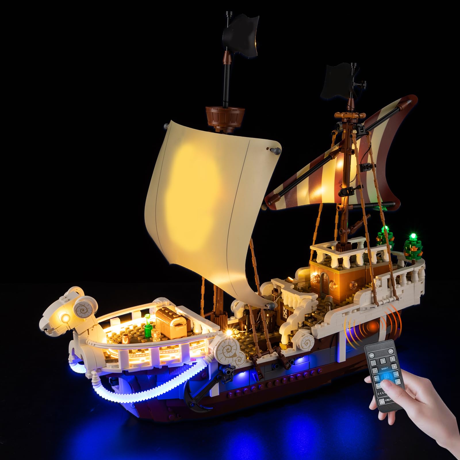 Photo 1 of **UNTESTED**
BrickSoul Advanced RC Light Kit for Lego 75639 The Going Merry Pirate Ship Building Set | Upgraded Wireless ON/Off & Dimming & Zonal Lighting with Hidden Cable Tech (75639 Set NOT Included)