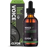 CLYOR Voice37 Vocal Booster Drops &ndash; Singer's Throat Support for Singing &amp; Speaking &ndash; Natural Soothing Formula for the Voice &ndash; 2 fl oz